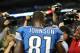 DETROIT, MI - DECEMBER 22: Calvin Johnson #81 of the Detroit Lions talks with the media after the game where he broke the NFL single season yardage record formally held by Jerry Rice against the Atlanta Falcons at Ford Field on December 22, 2012 in Detroit, Michigan. The Falcons defeated the Lions 31-18. (Photo by Leon Halip/Getty Images)