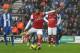 WIGAN, ENGLAND - DECEMBER 22: Mikel Arteta of Arsenal scores the opening goal from the penalty spot during the Barclays Premier League match between Wigan Athletic and Arsenal at the DW Stadium on December 22, 2012 in Wigan, England. (Photo by Clive Brunskill/Getty Images)