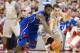 December 22, 2012; Columbus, OH, USA; Ohio State Buckeyes guard Aaron Craft (4) tries to steal the ball from Kansas Jayhawks guard Elijah Johnson (15) at Value City Arena. Mandatory Credit: Greg Bartram-USA TODAY Sports