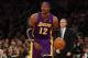 NEW YORK, NY - DECEMBER 13: Dwight Howard #12 of the Los Angeles Lakers dribbles the ball against the New York Knicks at Madison Square Garden on December 13, 2012 in New York City. NOTE TO USER: User expressly acknowledges and agrees that, by downloading and/or using this photograph, user is consenting to the terms and conditions of the Getty Images License Agreement. The Knicks defeated the Lakers 116-107. (Photo by Bruce Bennett/Getty Images)