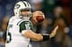 NASHVILLE, TN - DECEMBER 17: Quarterback Tim Tebow #15 of the New York Jets warms up prior to the game against the Tennessee Titans at LP Field on December 17, 2012 in Nashville, Tennessee. (Photo by Andy Lyons/Getty Images)