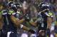 SEATTLE, WA - DECEMBER 23: Marshawn Lynch #24 of the Seattle Seahawks celebrates scoring a touchdown during a game against the San Francisco 49ers at CenturyLink Field on December 23, 2012 in Seattle, Washington. (Photo by Stephen Brashear/Getty Images)
