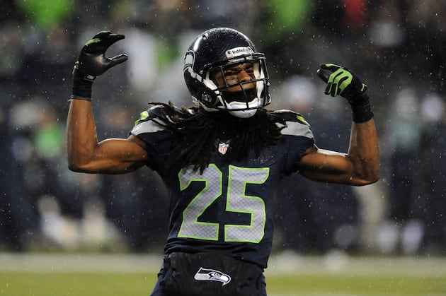 Richard Sherman Doesn't Appear Distracted