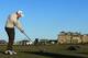 The Royal & Ancient Clubhouse sits behind the 18th green at the Old Course at St. Andrews.