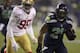 SEATTLE, WA - DECEMBER 23: Marshawn Lynch #24 of the Seattle Seahawks runs for a touchdown against the San Francisco 49ers during a game at CenturyLink Field on December 23, 2012 in Seattle, Washington. (Photo by Stephen Brashear/Getty Images)
