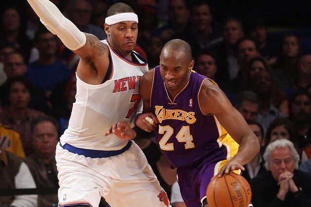 Kobe Bryant Expecting Heavyweight Fight Against Carmelo Anthony and Knicks