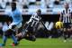 NEWCASTLE UPON TYNE, ENGLAND - DECEMBER 15: Newcastle forward Demba Ba gets in a shot at goal during the Barclays Premier League match between Newcastle United and Manchester City at St James' Park on December 15, 2012 in Newcastle upon Tyne, England. (Photo by Stu Forster/Getty Images)
