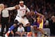 NEW YORK, NY - DECEMBER 13: Kobe Bryant #24 of the Los Angeles Lakers plays against Carmelo Anthony #7 of the New York Knicks at Madison Square Garden on December 13, 2012 in New York City. NOTE TO USER: User expressly acknowledges and agrees that, by downloading and/or using this photograph, user is consenting to the terms and conditions of the Getty Images License Agreement. The Knicks defeated the Lakers 116-107. (Photo by Bruce Bennett/Getty Images)