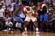 MIAMI, FL - JUNE 19: LeBron James #6 of the Miami Heat looks to pass the ball in the second half against Kevin Durant #35 of the Oklahoma City Thunder in Game Four of the 2012 NBA Finals on June 19, 2012 at American Airlines Arena in Miami, Florida. NOTE TO USER: User expressly acknowledges and agrees that, by downloading and or using this photograph, User is consenting to the terms and conditions of the Getty Images License Agreement. (Photo by Mike Ehrmann/Getty Images)