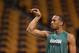 Dec 19, 2012; Boston, MA, USA; Boston Celtics point guard Avery Bradley (0) warms up prior to a game against the Cleveland Cavaliers at TD Garden. Mandatory Credit: Mark L. Baer-USA TODAY Sports
