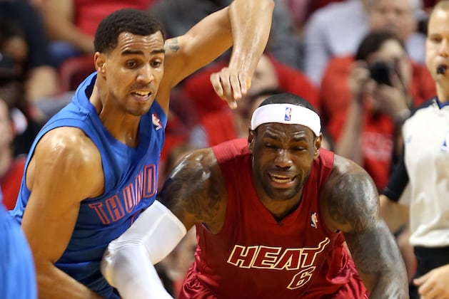 LeBron James' 29 Points Leads Heat Past Thunder 103-97