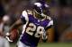 MINNEAPOLIS - NOVEMBER 09: Adrian Peterson #29 of the Minnesota Vikings carries the ball on a 29 yard game winning touchdown run with 2:21 to play in the game against the Green Bay Packers on November 9, 2008 at the Metrodome in Mineapolis, Minnesota. (Photo by Stephen Dunn/Getty Images)