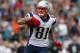 JACKSONVILLE, FL - DECEMBER 23: Aaron Hernandez #81 of the New England Patriots makes a catch during a game against the Jacksonville Jaguars at EverBank Field on December 23, 2012 in Jacksonville, Florida. (Photo by Mike Ehrmann/Getty Images)