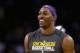 OAKLAND, CA - DECEMBER 22: Dwight Howard #12 of the Los Angeles Lakers warms up before their game against the Golden State Warriors at Oracle Arena on December 22, 2012 in Oakland, California. NOTE TO USER: User expressly acknowledges and agrees that, by downloading and or using this photograph, User is consenting to the terms and conditions of the Getty Images License Agreement. (Photo by Ezra Shaw/Getty Images)