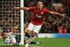 MANCHESTER, ENGLAND - OCTOBER 23: Javier Hernandez of Manchester United celebrates scoring his team's third goal to make the score 3-2 during the UEFA Champions League Group H match between Manchester United and SC Braga at Old Trafford on October 23, 2012 in Manchester, England. (Photo by Richard Heathcote/Getty Images)