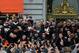 SAN FRANCISCO, CA - OCTOBER 31: The San Francisco Giants poses pictures with the 2012 World Series Trophy during the Giants' victory parade and celebration on October 31, 2012 in San Francisco, California. The Giants celebrated their 2012 World Series victory over the Detroit Tigers. (Photo by Thearon W. Henderson/Getty Images)