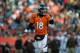 DENVER, CO - DECEMBER 23: Quarterback Peyton Manning #18 of the Denver Broncos audibles out of the shotgun during a game against the Cleveland Browns at Sports Authority Field at Mile High on December 23, 2012 in Denver, Colorado. The Broncos defeated the Browns 34-12. (Photo by Dustin Bradford/Getty Images)