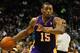 Dec 5, 2012; New Orleans, LA, USA; Los Angeles Lakers small forward Metta World Peace (15) against the New Orleans Hornets during the first half of a game at the New Orleans Arena. Mandatory Credit: Derick E. Hingle-USA TODAY Sports