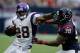 HOUSTON, TX - DECEMBER 23: Adrian Peterson #28 of the Minnesota Vikings runs upfield against Daniel Manning #38 of the Houston Texans at Reliant Stadium on December 23, 2012 in Houston, Texas. (Photo by Scott Halleran/Getty Images)