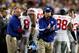 LANDOVER, MD - DECEMBER 03: Head coach Tom Coughlin of the New York Giants reacts after the Giants score in the second quarter while taking on the Washington Redskins at FedExField on December 3, 2012 in Landover, Maryland. (Photo by Rob Carr/Getty Images)