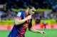 SEVILLE, SPAIN - SEPTEMBER 29: David Villa of FC Barcelona celebrates scoring their third goal during the La Liga match between Sevilla FC and FC Barcelona at Estadio Ramon Sanchez Pizjuan on September 29, 2012 in Seville, Spain. (Photo by Gonzalo Arroyo Moreno/Getty Images)