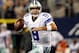 ARLINGTON, TX - DECEMBER 02: Quarterback Tony Romo #9 of the Dallas Cowboys looks for an open receiver against the Philadelphia Eagles at Cowboys Stadium on December 2, 2012 in Arlington, Texas. (Photo by Tom Pennington/Getty Images)