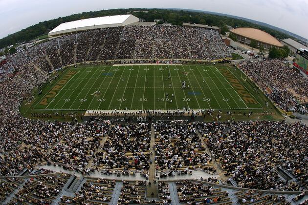 Purdue's Football Stadium in Gingerbread: Photo