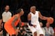 LOS ANGELES, CA - DECEMBER 25: Kobe Bryant #24 of the Los Angeles Lakers dribbles the ball against J.R. Smith #8of the New York Knicks during the NBA game at Staples Center on December 25, 2012 in Los Angeles, California. The Lakers defeated the Knicks 100-94. NOTE TO USER: User expressly acknowledges and agrees that, by downloading and or using this photograph, User is consenting to the terms and conditions of the Getty Images License Agreement. (Photo by Victor Decolongon/Getty Images)