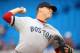 TORONTO, CANADA - SEPTEMBER 15: Andrew Bailey #40 of the Boston Red Sox delivers a pitch during MLB game action against the Toronto Blue Jays on September 15, 2012 at Rogers Centre in Toronto, Ontario, Canada. (Photo by Tom Szczerbowski/Getty Images)