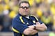 ANN ARBOR, MI - OCTOBER 20: Head coach Brady Hoke of the Michigan Wolverines watches the action during the game against the Michigan State Spartans at Michigan Stadium on October 20, 2012 in Ann Arbor, Michigan. The Wolverines defeated the Spartans 12-10. (Photo by Leon Halip/Getty Images)