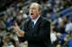LOS ANGELES, CA - NOVEMBER 28: Head coach Ben Howland of the UCLA Bruins complains to a referee in the game with the Cal State Northridge Matadors at Pauley Pavilion on November 28, 2012 in Los Angeles, California. (Photo by Stephen Dunn/Getty Images)