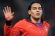 MADRID, SPAIN - NOVEMBER 25: Radamel Falcao of Club Atletico de Madrid waves to fans while warming up before the La Liga match between Club Atletico de Madrid and Sevilla FC at Vicente Calderon Stadium on November 25, 2012 in Madrid, Spain. (Photo by Denis Doyle/Getty Images)