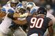 Julius Peppers rushing the passer against the Lions.