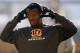 December 23, 2012; Pittsburgh, PA, USA; Cincinnati Bengals wide receiver A.J. Green (18) on the field before playing the Pittsburgh Steelers at Heinz Field. Mandatory Credit: Charles LeClaire-USA TODAY Sports