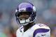 HOUSTON, TX - DECEMBER 23: Adrian Peterson #28 of the Minnesota Vikings waits on the field prior to the start of the game against the Houston Texans at Reliant Stadium on December 23, 2012 in Houston, Texas. (Photo by Scott Halleran/Getty Images)
