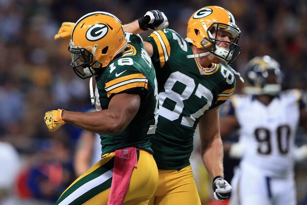 Jordy Nelson Probable, Randall Cobb Questionable for Packers vs. Vikings
