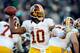 PHILADELPHIA, PA - DECEMBER 23: Robert Griffin III #10 of the Washington Redskins throws a pass against the Philadelphia Eagles during a game at Lincoln Financial Field on December 23, 2012 in Philadelphia, Pennsylvania. (Photo by Patrick McDermott/Getty Images)
