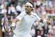 June 28, 2012; London, ENGLAND; Rafael Nadal (ESP) reacts during his match against Lukas Rosol (CZE) on day four of the 2012 Wimbledon Championships at the All England Lawn Tennis Club. Mandatory Credit: Susan Mullane-USA TODAY Sports