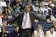Nov 13, 2012; Storrs, CT, USA; Connecticut Huskies head coach Kevin Ollie watches from the sideline as they take on the Vermont Catamounts during the first half at Gampel Pavilion. Mandatory Credit: David Butler II-USA TODAY Sports