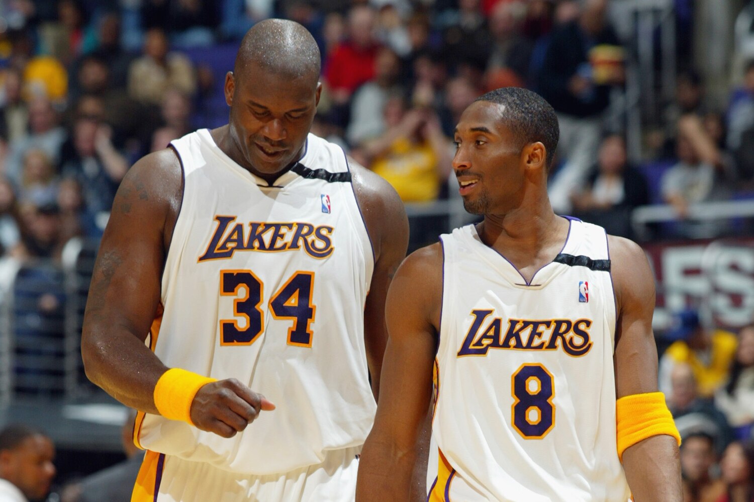 Kobe Bryant Jokes That He'd Make Shaq Hang His Jersey in Rafters When