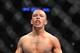 August 4, 2012; Los Angeles, CA, USA; John Moraga celebrates after defeating Ulysses Gomez in the first round during the flyweight match at Staples Center. Mandatory Credit: Gary A. Vasquez-USA TODAY Sports