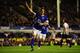 LIVERPOOL, ENGLAND - SEPTEMBER 17: Everton player Leighton Baines celebrates the first goal during the Premier League match between Everton and Newcastle United at Goodison Park on September 17, 2012 in Liverpool, England. (Photo by Stu Forster/Getty Images)