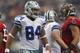 ARLINGTON, TX - SEPTEMBER 23: James Hanna #84 of the Dallas Cowboys at Cowboys Stadium on September 23, 2012 in Arlington, Texas. (Photo by Ronald Martinez/Getty Images)