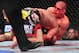 Dec 29, 2012; Las Vegas, NV, USA; Jim Miller (top) and Joe Lauzon (bottom) lock up during UFC 155 at the MGM Grand Garden Arena. Mandatory Credit: Gary A. Vasquez-USA TODAY Sports