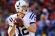 KANSAS CITY, MO - DECEMBER 23: Quarterback Andrew Luck #12 of the Indianapolis Colts in action during the game against the Kansas City Chiefs at Arrowhead Stadium on December 23, 2012 in Kansas City, Missouri. (Photo by Jamie Squire/Getty Images)