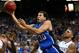 ATLANTA, GA - NOVEMBER 13: Seth Curry #30 of the Duke Blue Devils drives past Julius Mays #34 of the Kentucky Wildcats during the 2012 State Farm Champions Classic at Georgia Dome on November 13, 2012 in Atlanta, Georgia. (Photo by Kevin C. Cox/Getty Images)
