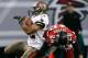 ATLANTA, GA - DECEMBER 30: Doug Martin #22 of the Tampa Bay Buccaneers spins off Thomas DeCoud #28 of the Atlanta Falcons as he rushes for a touchdown at Georgia Dome on December 30, 2012 in Atlanta, Georgia. (Photo by Kevin C. Cox/Getty Images)