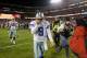LANDOVER, MD - DECEMBER 30: Quarterback Tony Romo #9 of the Dallas Cowboys walks off the field following the Cowboys 28-18 loss to the Washington Redskins at FedExField on December 30, 2012 in Landover, Maryland. (Photo by Rob Carr/Getty Images)