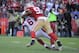 December 30, 2012; San Francisco, CA, USA; San Francisco 49ers outside linebacker Ahmad Brooks (55) sacks Arizona Cardinals quarterback Brian Hoyer (6) during the third quarter at Candlestick Park. The 49ers defeated the Cardinals 27-13. Mandatory Credit: Kyle Terada-USA TODAY Sports