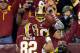 LANDOVER, MD - DECEMBER 30: Robert Griffin III #10 celebrates his third quarter touchdown against the Dallas Cowboys with Logan Paulsen #82 of the Washington Redskins at FedExField on December 30, 2012 in Landover, Maryland. (Photo by Rob Carr/Getty Images)